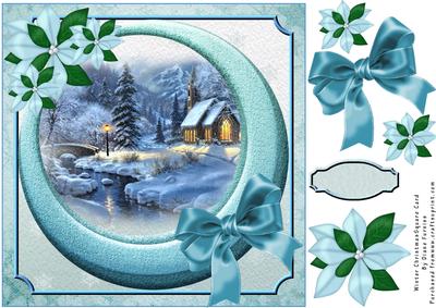 Winter Christmas Square Card