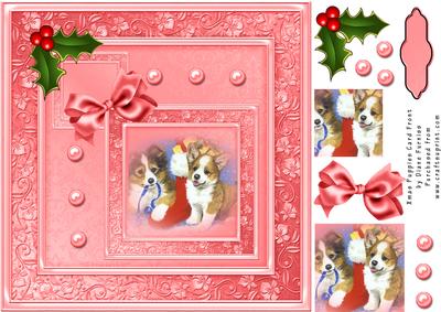 Xmas Puppies Card Front