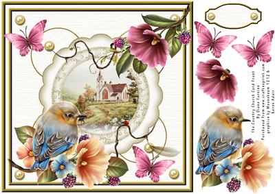 The Country Church Card Front