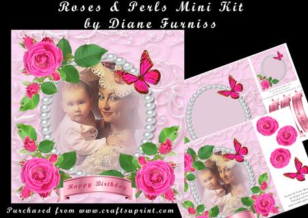 Pink Roses & Pearls Mini Kit