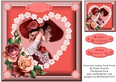 Victorian Ladies Card Front