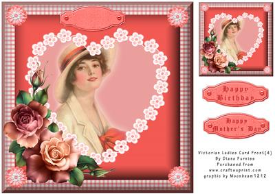 Victorian Ladies Card Front (4)