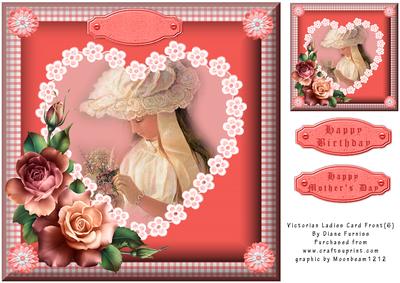 Victorian Ladies Card Front (6)