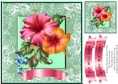 Simply Hibiscus Card Front