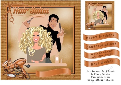 Hairdresser Card Front