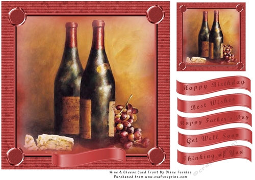 Wine & Cheese Card Front