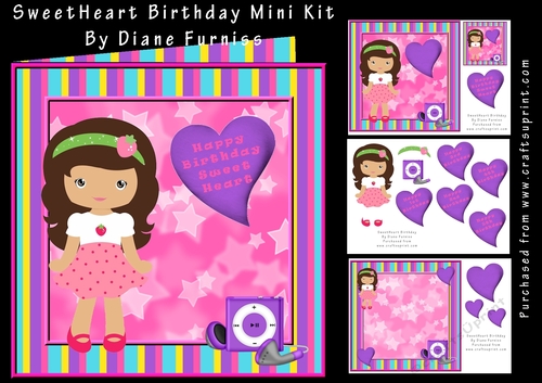 Sweet Heart Birthday Mini Kit