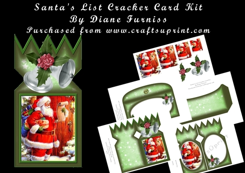 Santas List Cracker Card Kit