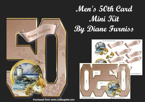 Mens 50th Card Mini Kit