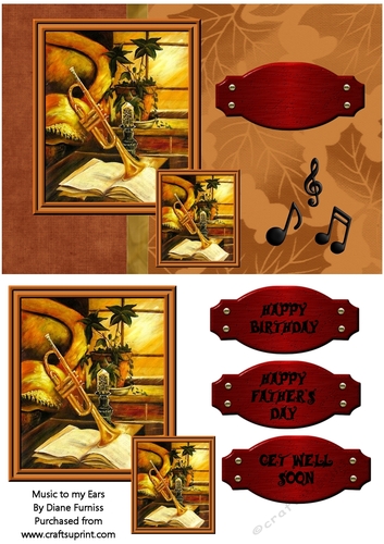 Music to my Ears Quick Card