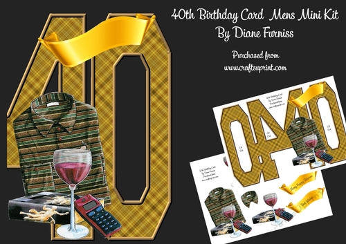 40th Birthday Card Male