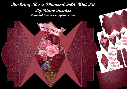 Basket of Roses Diamond Card Mini Kit