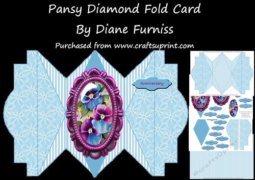 Pansy Diamond Card Mini Kit