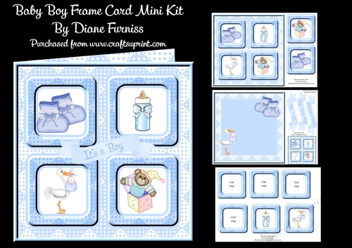 Baby Boy Frame Card