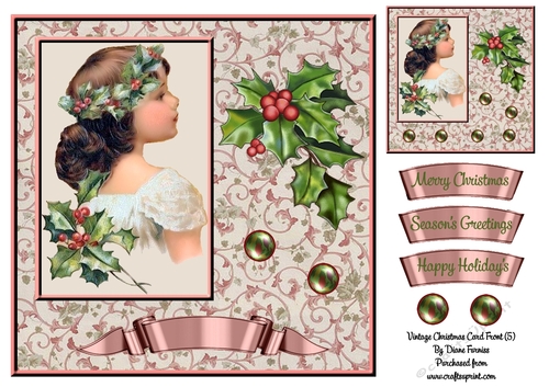 Vintage Christmas Card Front (5)