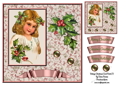 Vintage Christmas Card Front (7)