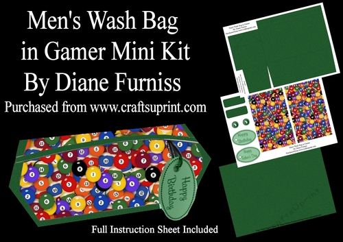 Mens Wash Bag in Gamer Mini Kit