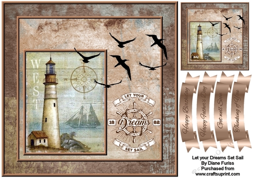 Let Your Dreams Set Sail Card Front