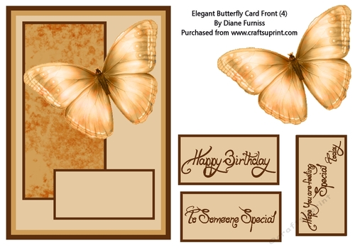 Elegant Butterfly Card Front (4)