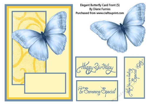 Elegant Butterfly Card Front (5)