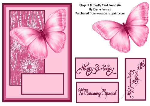 Elegant Butterfly Card Front (6)