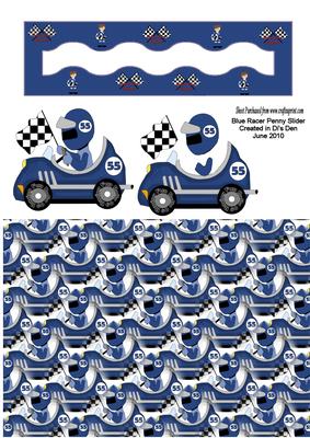 Blue Racer Penny Slider