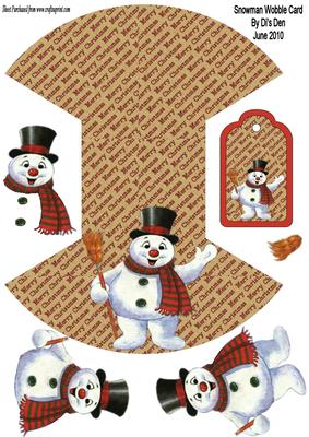 Snowman Wobble Card
