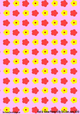 Red & Yellow Flower 6
