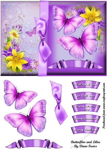 Butterflies and Lilies