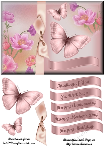 Butterflies and Poppies