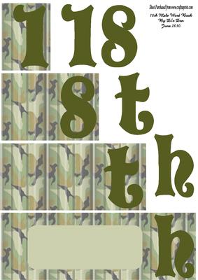 18th Male Word Book