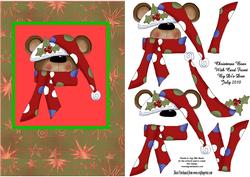 Christmas Bear with Card Front