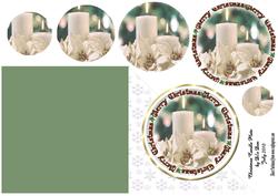 Christmas Candle Plate