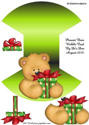 Present Bear Wobble Card