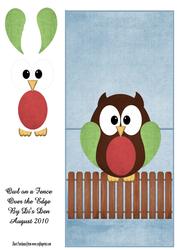 Owl on a Fence Over the Edge