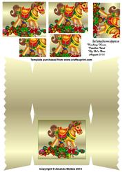 Rocking Horse Cracker Card