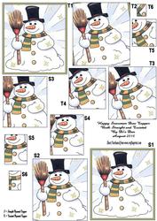 Happy Snowman Duo Topper
