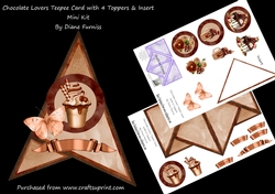 Chocolate Lovers Teepee Card with 4 Toppers
