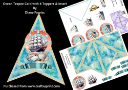 Ocean Teepee Card
