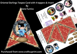 Oriental Darlings Teepee Card