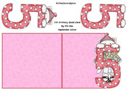 5th Birthday Quick Card