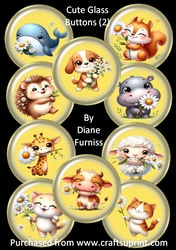 Cute Glass Buttons 2