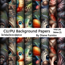 Wild Life Babies Backing Paper (2)