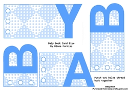 Baby Book Card Blue