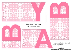 Baby Book Card Pink