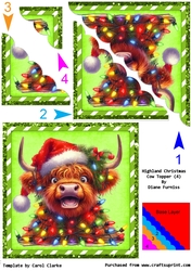 Highland Christmas Cow Topper 4