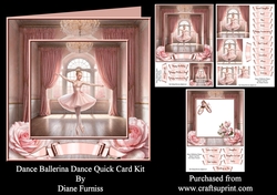Dance Ballerina Dance Quick Card Kit