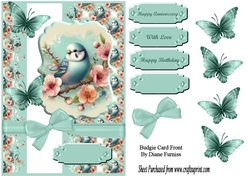 Budgie Card Front