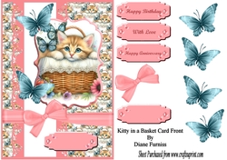 Kitty in a Basket Card Front