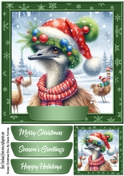 Snowy Christmas Emu